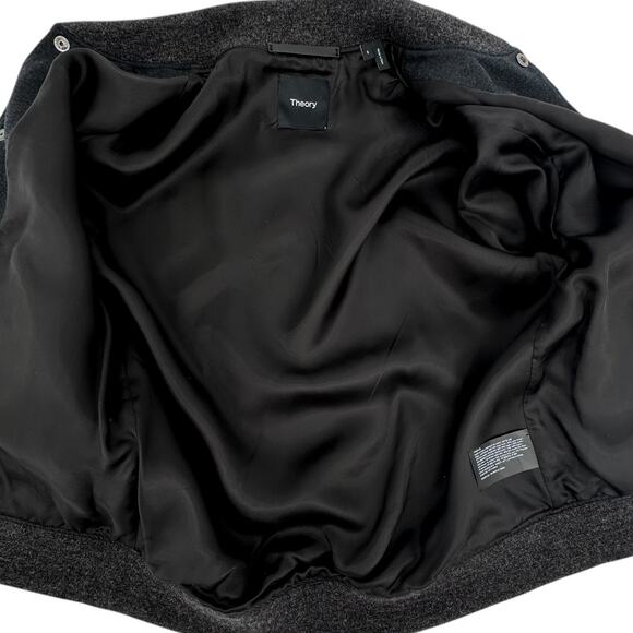 THEORY Wool Varsity Bomber Jacket S - Picture 7 of 12